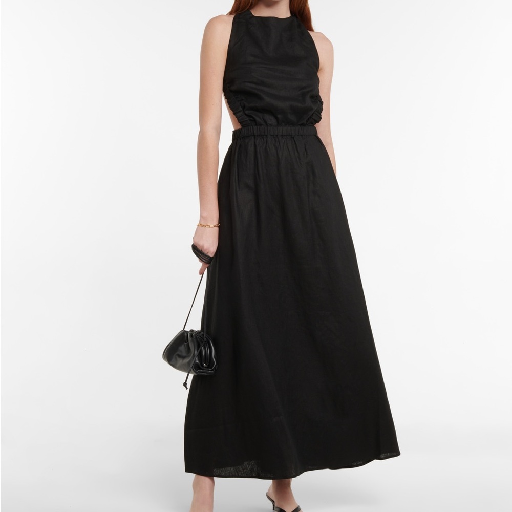 SIR - Alena open-back linen maxi dress